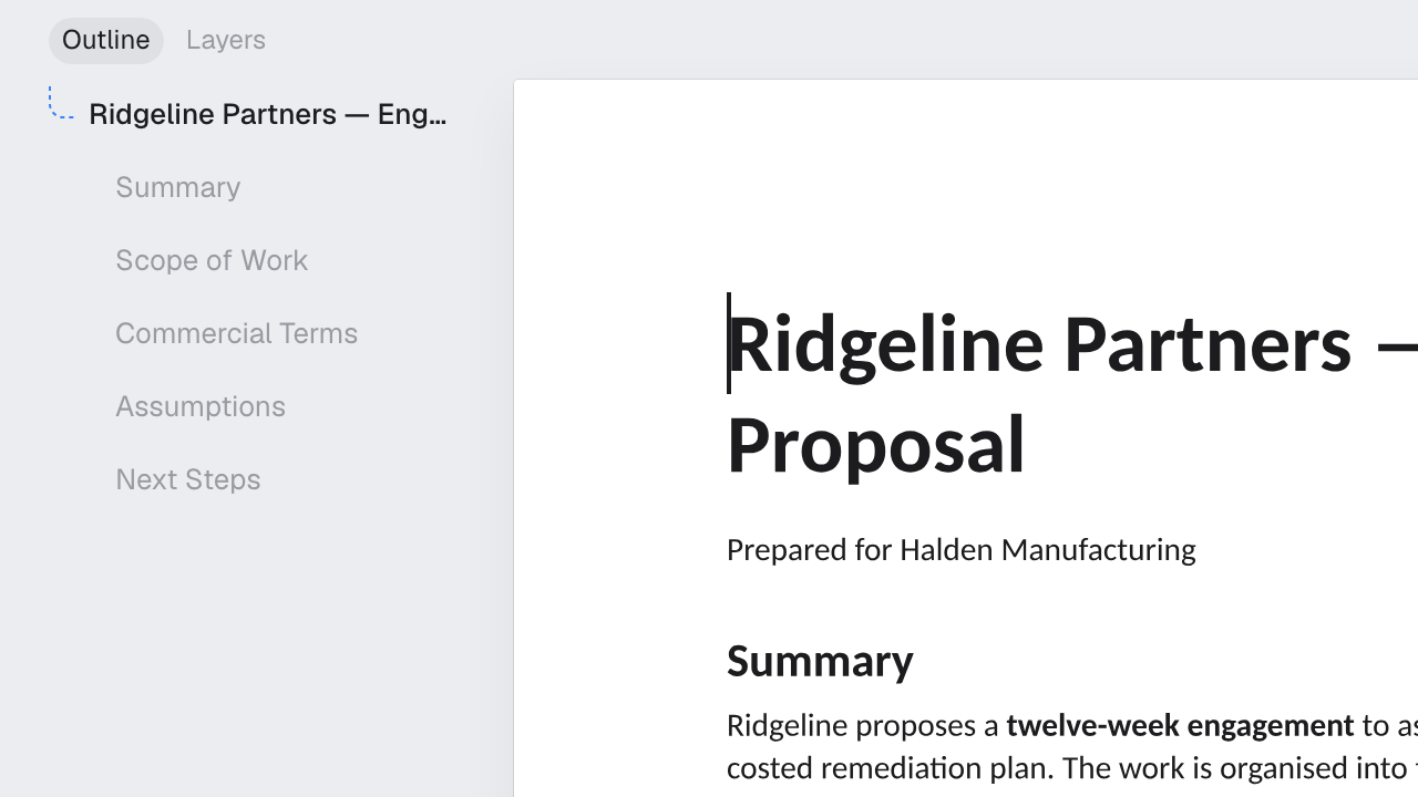 Better document navigation